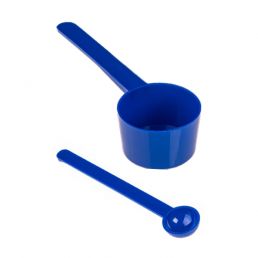 Messlöffel mit langem Stiel - blau